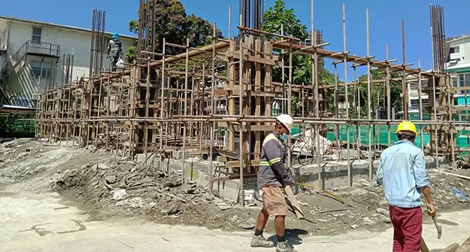 Construction workers working at a site in Suva. Photo: Laiseana Nasiga