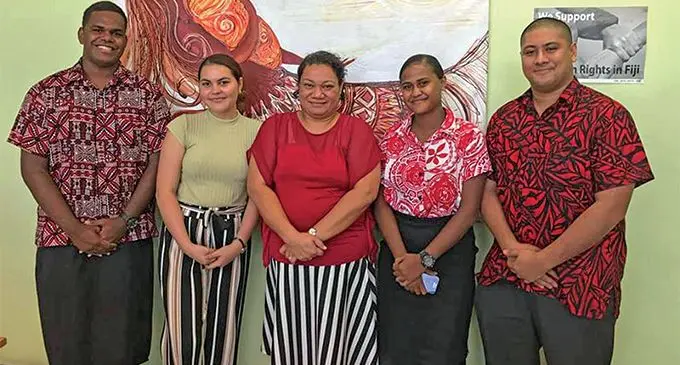 Ignite4Change members and the Branch and Regional Administrator of the Fiji Women’s Crisis Centre.