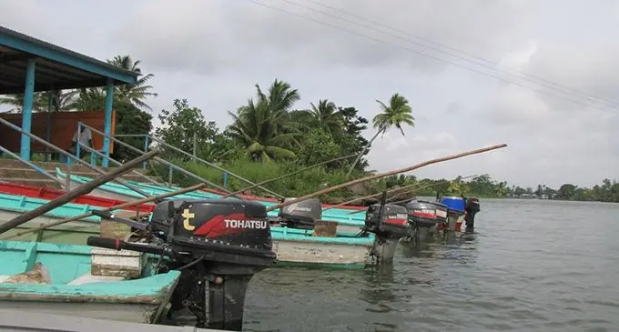 Rewa River taxis at Nasali Landing.