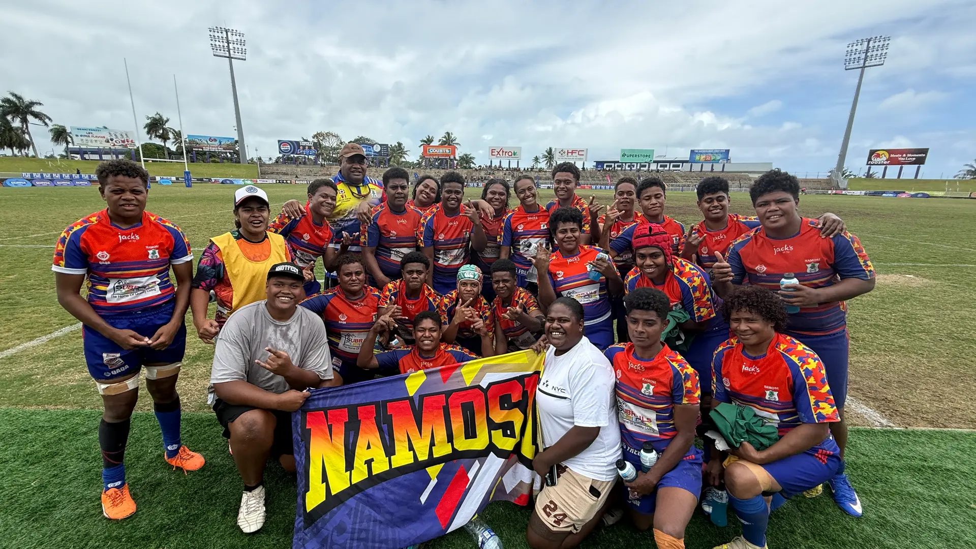 Namosi women's rugby team. 