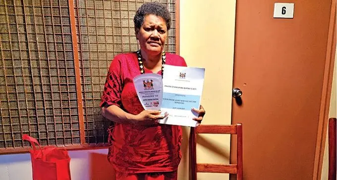 Napuka Secondary School Principal Alefina Vukiwai during the teacher retiree recognition event in Labasa on December 15, 2021. Photo: Sampras Anand