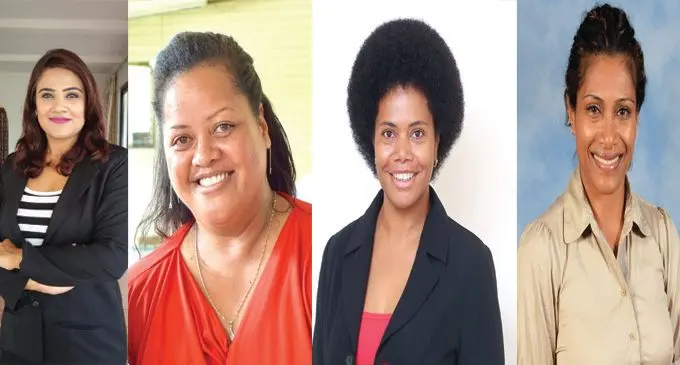 From left: Riddhi Damodar, Faith Grace, Lenora Qereqeretabua, Lynda Tabua 