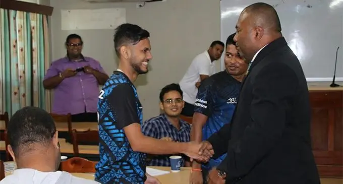 Minister for Health Dr Ifereimi Waqainabete meet with final year medical students. 