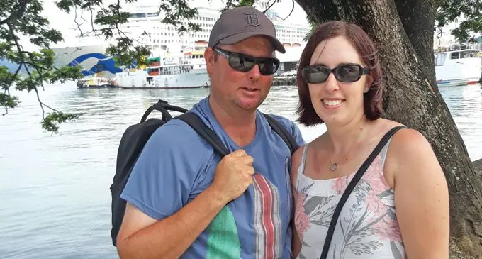 Australian couple, Ben Salter and wife Simone in Suva on January 29, 2019.