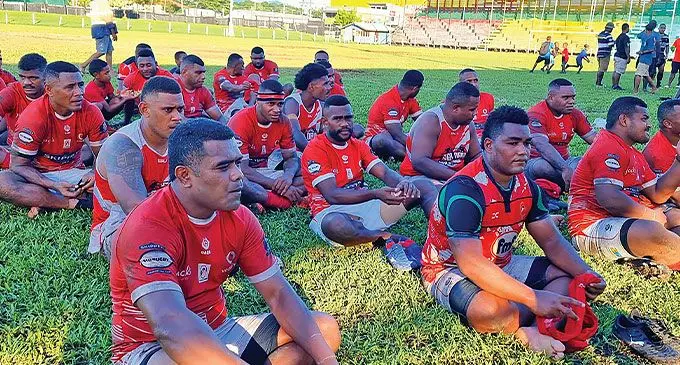 Macuata rugby players at Subrail Park, Labasa, after their match against Naitasiri on April 6, 2024. Photo: Sampras Anand
