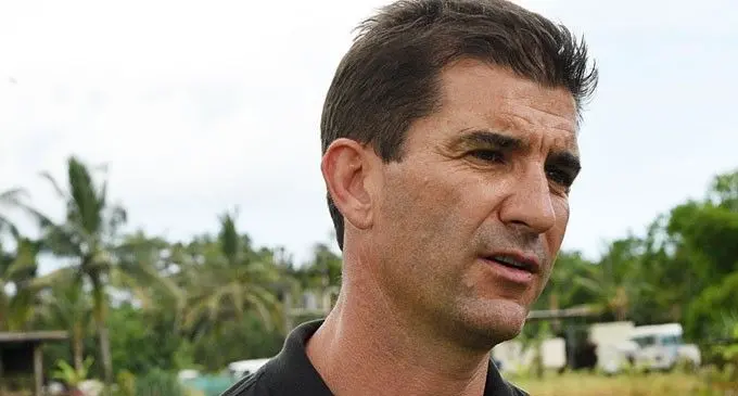 Fiji Airways Fijian 7s head coach Gareth Baber.   