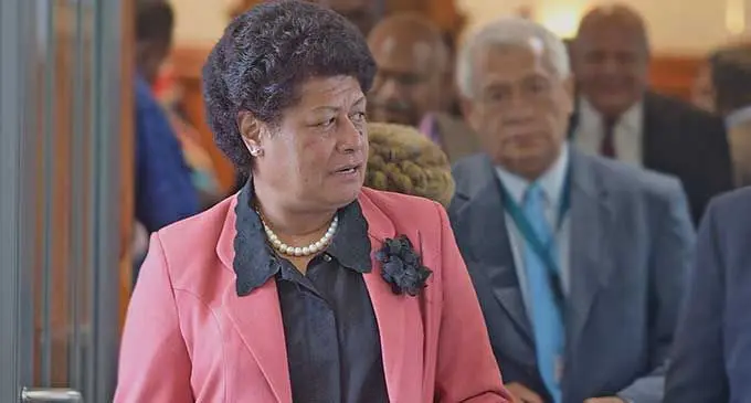 SODELPA Member of Parliament Salote Radrodro.