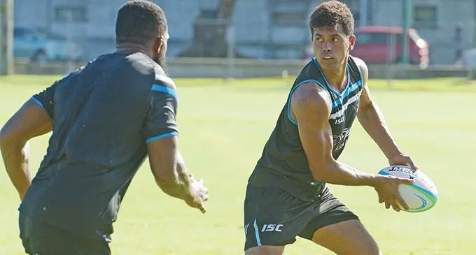 Flying Fijians squad member, Ben Volavola during training at Albert Park on July 2, 2019. Photo: Ronald Kumar.