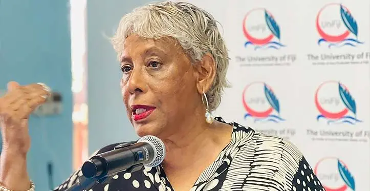 University of Fiji Vice Chancellor Shaista Shameem.
