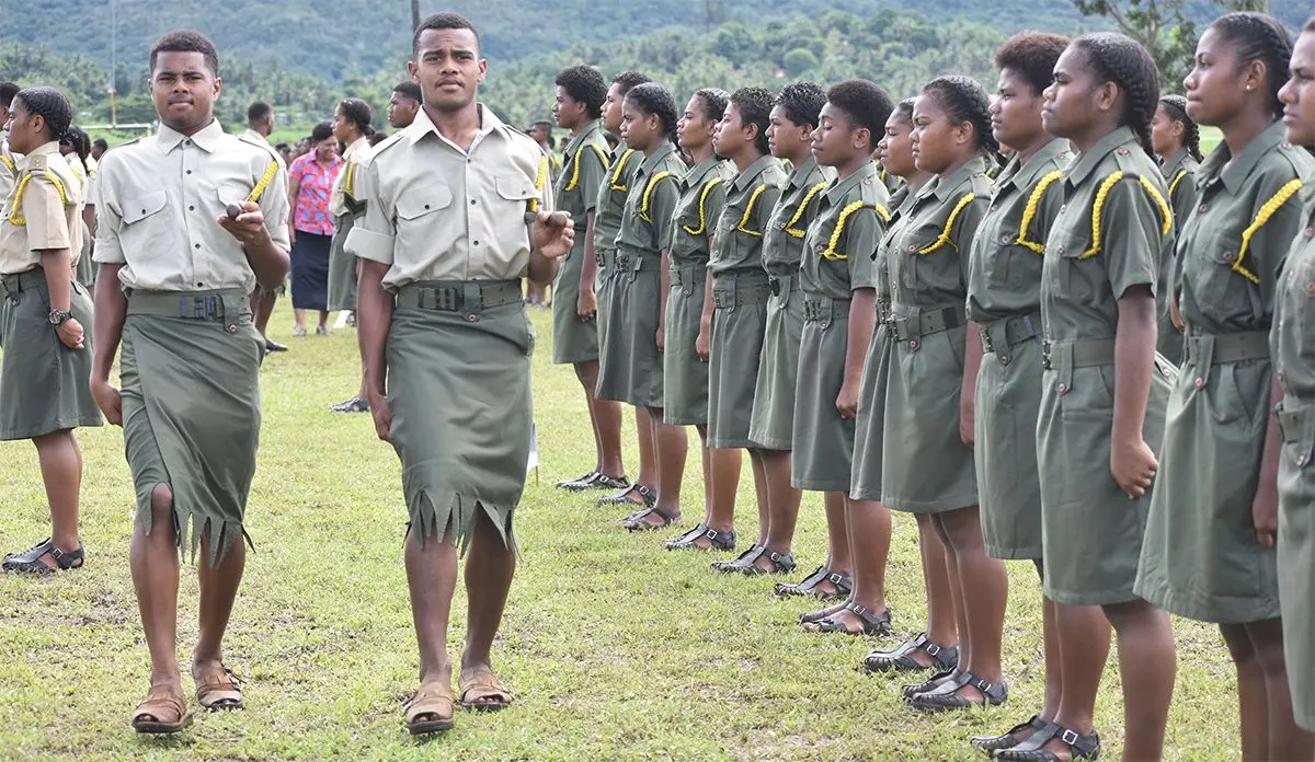 Army cadet pass out parade at All Saints Secondary School in Labasa on April 17, 2019.Photo: Shratika Naidu.