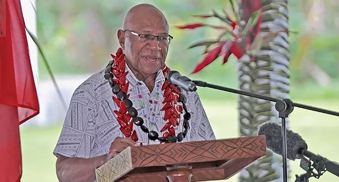 Prime Miinister Sitiveni Rabuka in Samoa on October 27, 2024.