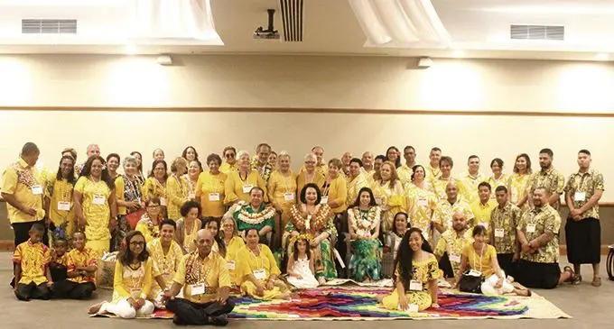 Tongan Princess Salote Mafile o Pilolevu Tuita with the Blake family living in Fiji. 
