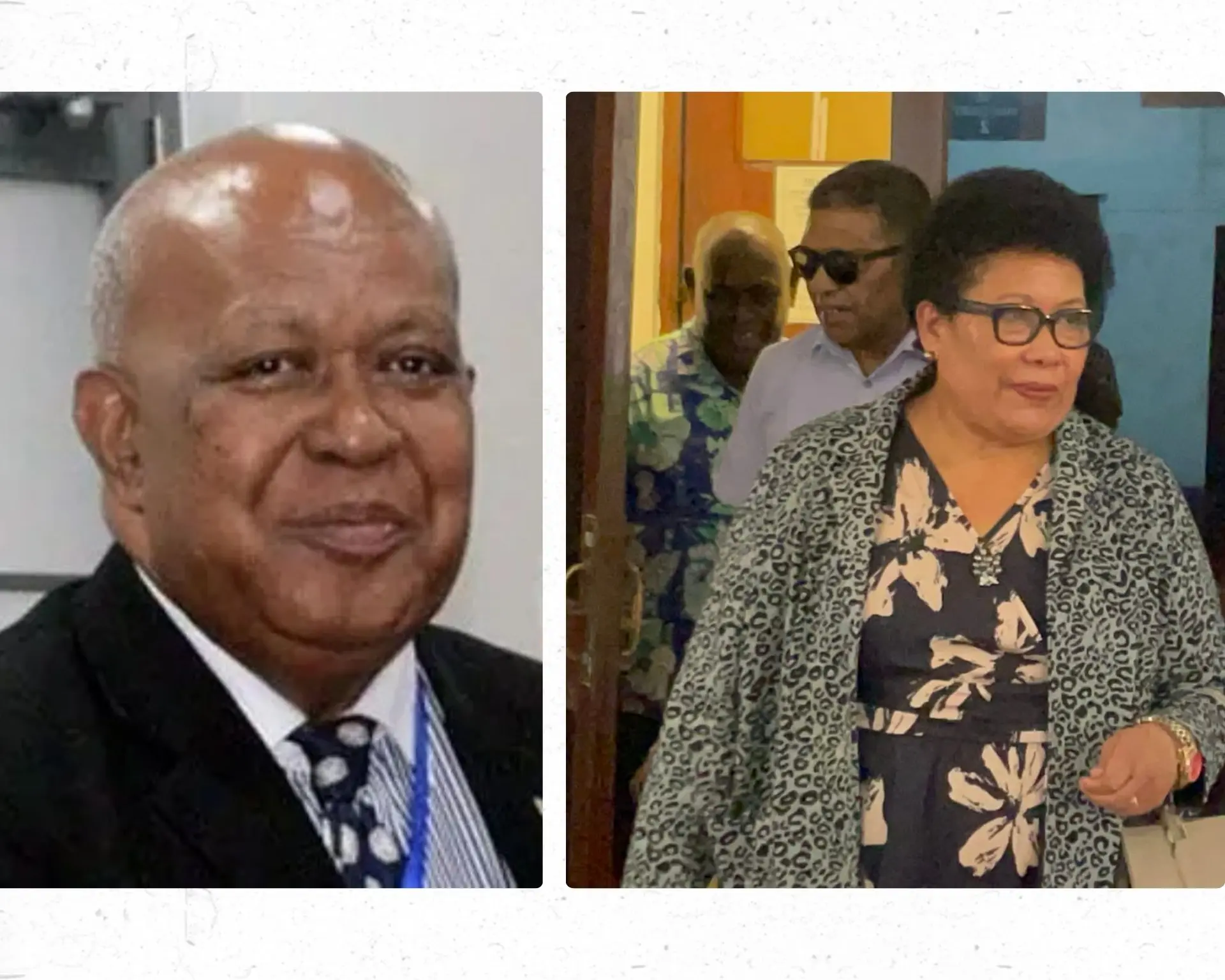  Former deputy secretary of Public Health, Dr Josefa Koroivueta and former permanent secretary for Health, Dr Salanieta Saketa.