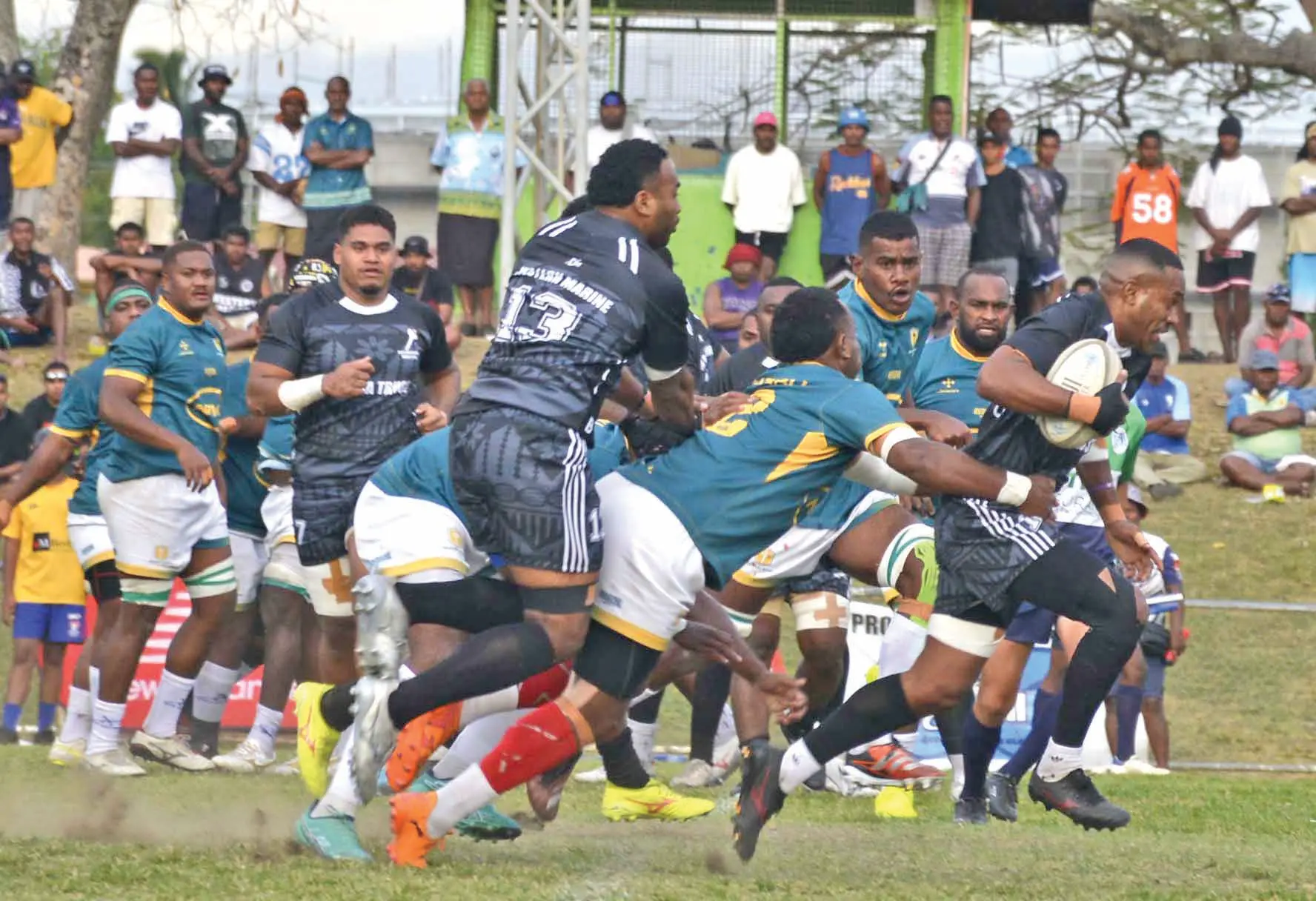 Western Marine on the attack against Dratabua in the TISA Insurance Ratu Naevo Shield in Nadi on September 19, 2026. 