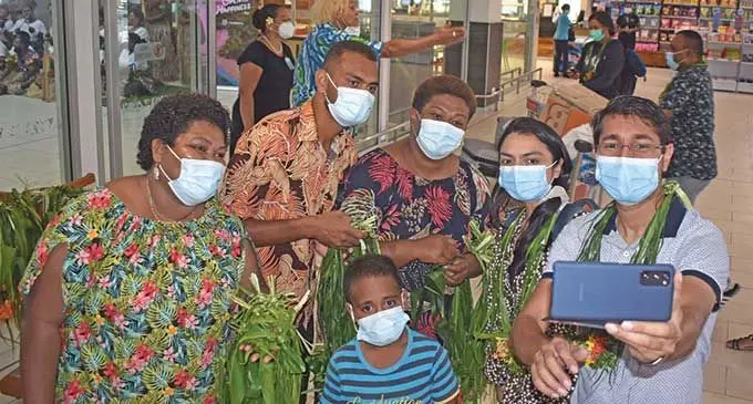 Friends and families reunite at Nadi International Airport as the first commercial passenger flight from Auckland arrived on Saturday, after more than two years.