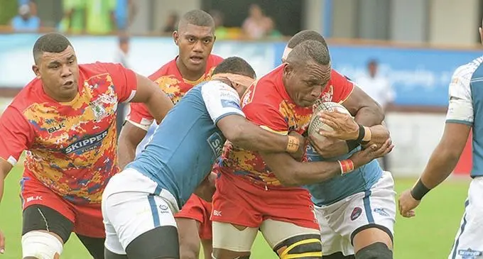 Action from Nadi-Namosi clash at ANZ Stadium on October 24,2020. Photo: Ronald Kumar