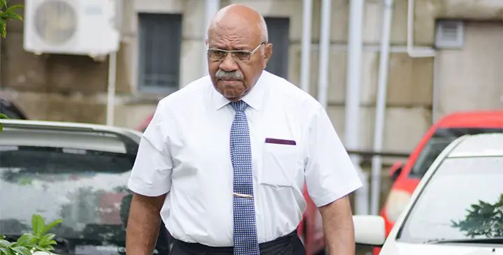 Sitiveni Rabuka outside the Suva Magistrates Court on January 30, 2019. Photo: Ronald Kumar