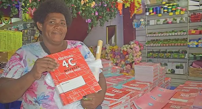 Ateca Nagale shopping for her children’s school stationery at the Sky Glory Shop at Nadi Town. Photo: Mereleki Nai