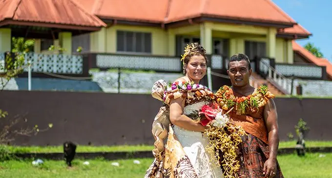 The couple Ratu Jeremaia Vuetilevuka Balemaira and Mary Julia Ratukitoga in Sorokoba Village, Ba, on Saturday, February 19, 2022. Photo: Leon Lord