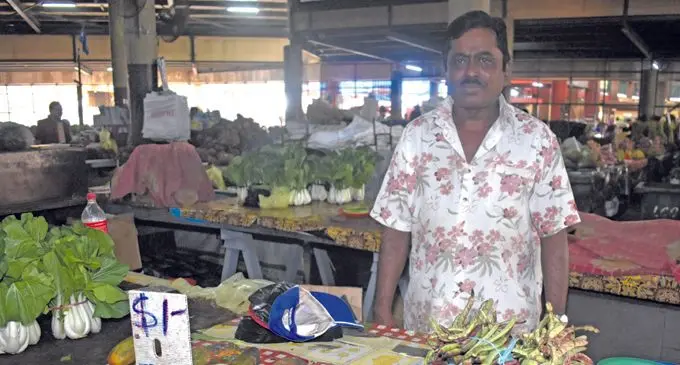 Forty four year old, Anil Achari at Lautoka Market on 17 July 2018. PHOTO: ARIETA VAKASUKAWAQA