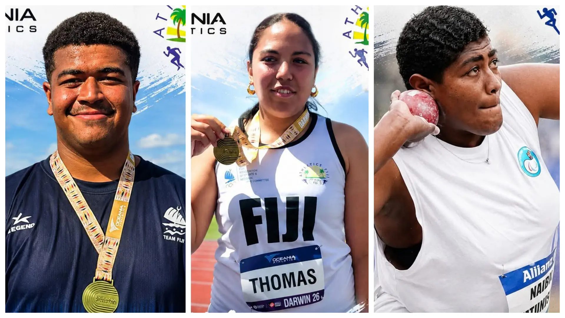 Fiji’s field athletes continued their strong showing at the Oceania Athletics Championships in Darwin, Australia, with several athletes securing medals and personal bests.