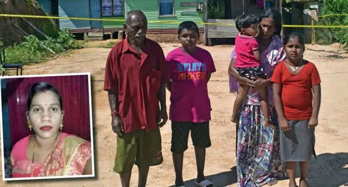 Narendra Prasad (left) with his wife, Sambha Wati, and their grandchildren at Wainikoro, Labasa, last year.  INSET: Saleshni Devi Pinky