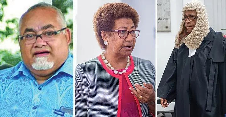 From Left: Ratu Epenisa Cakobau, Ro Teimumu Kep and Ratu Naiqama Lalabalavu.