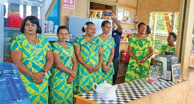 Youth empowerment is part of the Urata Mataqali motto and a good share of youths employed at the Urata Lookout Cafe in Savusavu. Photo: Sampras Anand
