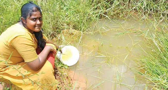 Romiasha Bano fetching water from the well in Yalava, Labasa on January 26, 2025. Photo: Shratika Naidu