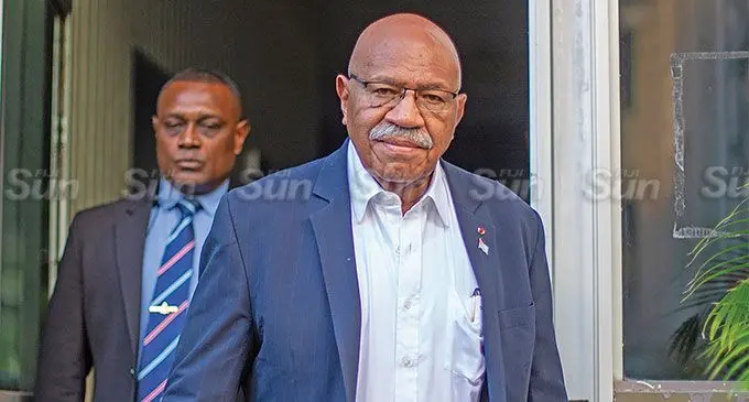 Prime Minister Sitiveni Rabuka. Photo: Leon Lord
