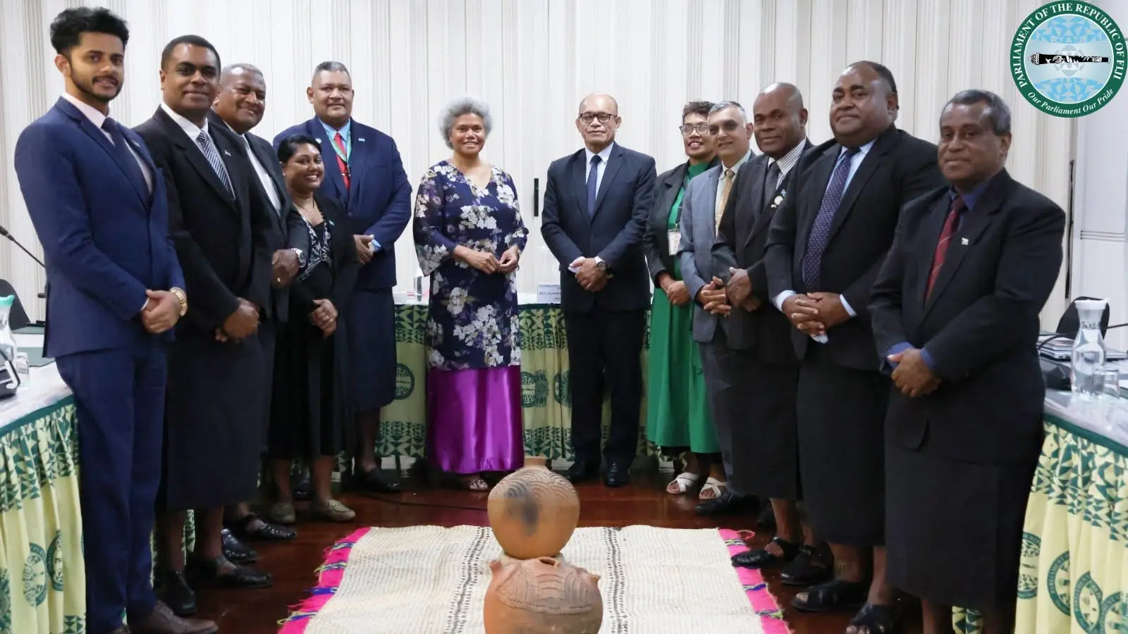 The Standing Committee on Foreign Affairs and Defence with representatives from the Office of the Prime Minister after their presentation on June 9, 2026.