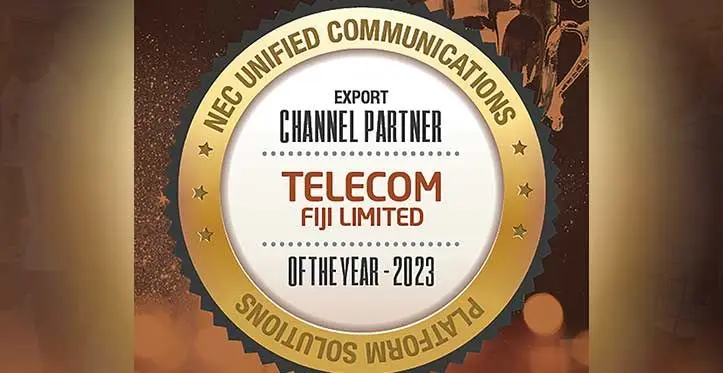 Telecom Fiji won the NEC’s Technology Channel Partner of the Year award for Unified Communications Platform, for the Oceania region.