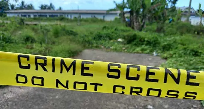 The Police cordoned off the area in Raiwaqa. Photo: Josefa Babitu