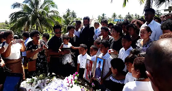 Families and friends gathered at the funeral of the late Reverend Laisiasa Ratabacaca at Davuilevu on October 1, 2019.