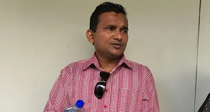 Anirudh Sharma outside Court on  August 12, 2019.  Photo: Ashna Kumar