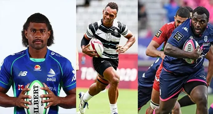 Flying Fijians head coach Vern Cotter said Simione Kuruvoli (from left), Sireli Maqala and Luke Tagi stood out at the North tour.