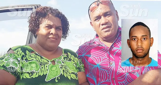 Mere Barbra and Samu Saukuru at Naviyago Village in Lautoka on December 11, 2019. Inset: Maciu Saukuru. Photo: Salote Qalubau