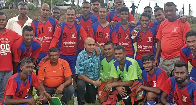 The Navua Sanatan side at Tuva Primary School ground, Nadroga on April 19, 2019. Photo: Waisea Nasokia