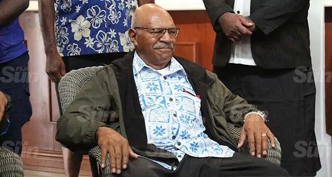 Social Democratic Liberal Party (SODELPA) party leader Sitiveni Rabuka.