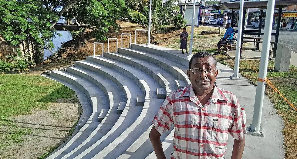 Deputy Chairman Advisory Council Nadroga Navosa Arvin Mestry at the amphitheatre. Photo: Waisea Nasokia 