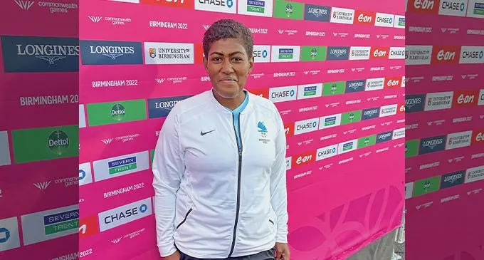 2022 Commonwealth Games bronze medallist, Naibili Vatunisolo, in Birmingham, England