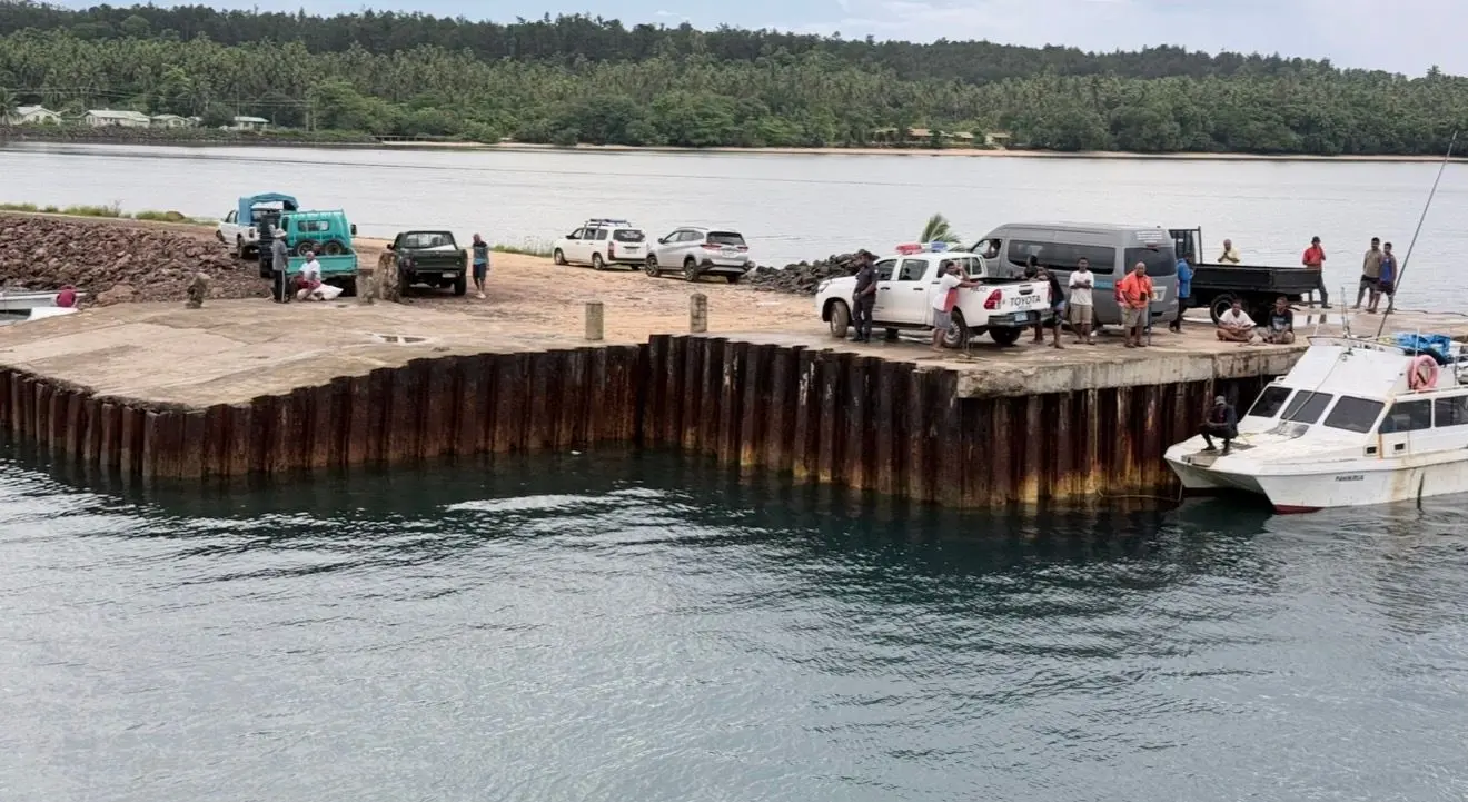 Pictured is the Lakeba Jetty in Lau. A dedicated jetty is planned for Lakeba to support major pine harvest next year.