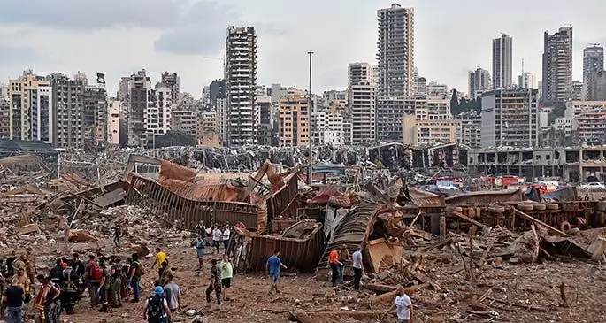 Results of the explosion that rocked Beirut, Lebanon.