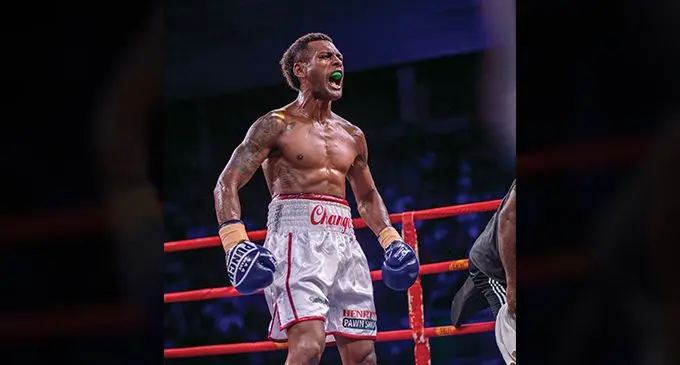 Jese Ravudi will fight Winston Hill for the Fiji super welterweight title main bout. Photo: Leon Lord