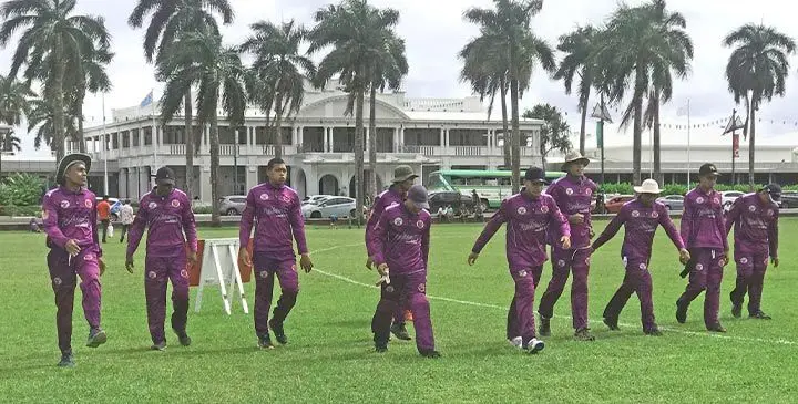 Kabara cricket team at Albert Park, Suva, on June 11, 2025. Photo: Mere Ledua