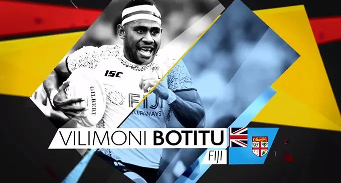 Fiji Airways Fijian 7s rep  Vilimoni Botitu was DHL  ‘Impact Player of the Series.   Photo: Ian Muir
