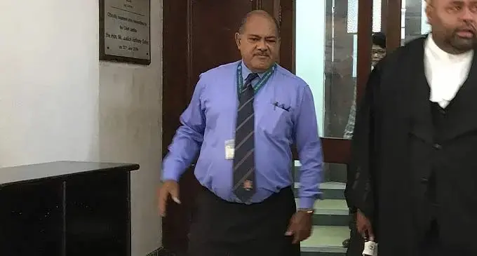 Peceli Vosanibola outside the High Court in Suva. 