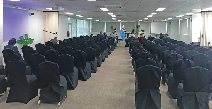 Back view of the seating capacity at the review of the establishment of the Anti-Corruption division of the Magistrate court and the Anti-Corruption division of the high court on May 16, 2023. Photo: Jone Salusalu