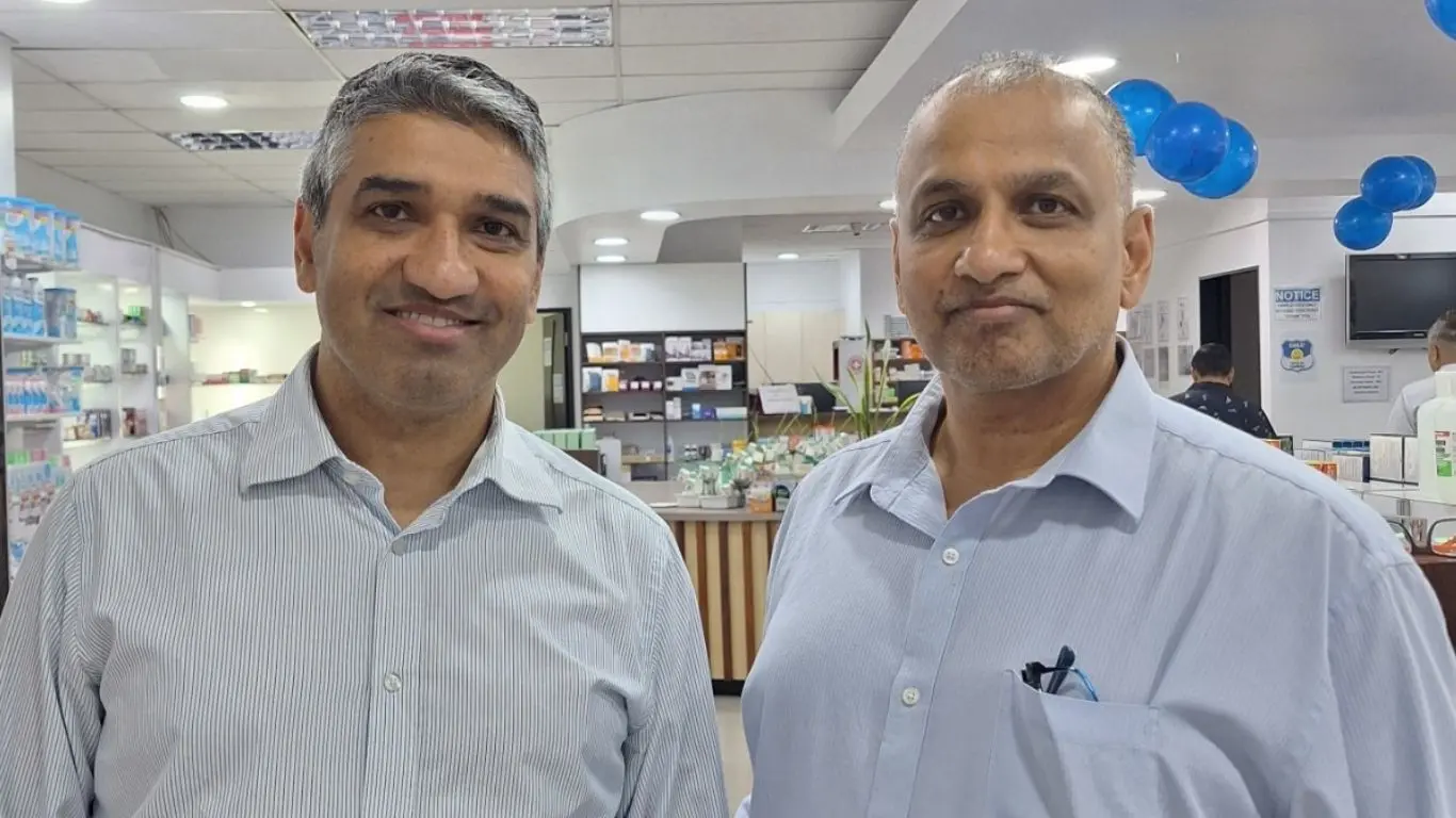 From left: Mitesh Thakorlal,and his brother Rajesh Thakorlal.