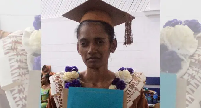 Fulori Cavukiliu on her graduation day in March, 2018.